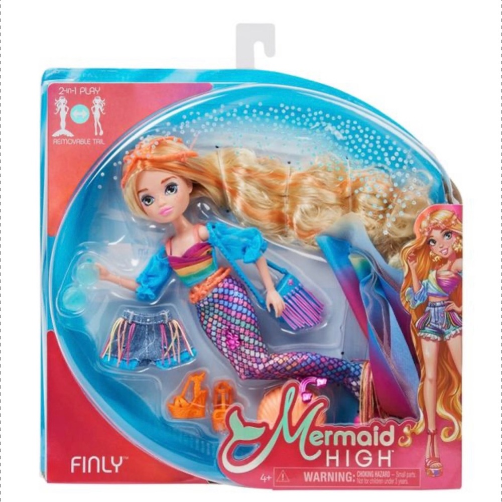 Mermaid High Deluxe 2-in-1 Finly Doll by Spin Masters NIB